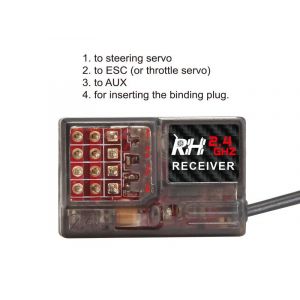 Приемник 2,4ГГц для автомоделей Remo Hobby 1|8 (совместим с RH2) - E9922