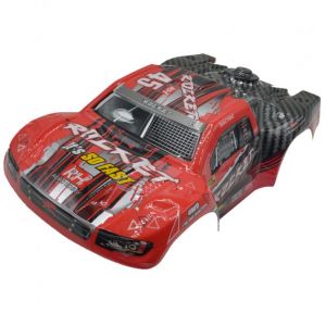 Красный кузов для шорт корса Remo Hobby RM1691 1:16 d2602