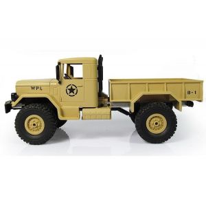 Радиоуправляемый грузовик внедорожник Aosenma Military Truck 4WD 1:16 Yellow WPLB-14