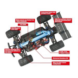 Радиоуправляемый трагги Remo Hobby S-EVOR Brushless 4WD RTR масштаб 1:16 2.4G - RH1665