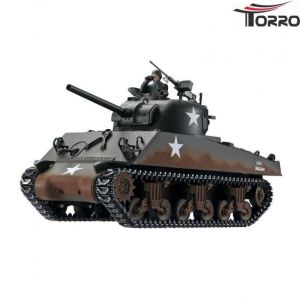 Радиоуправляемый танк Torro Sherman M4A3, ВВ-пушка, деревянная коробка RTR масштаб 1/16 2.4G - TR1112400760