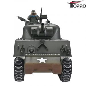 Радиоуправляемый танк Torro Sherman M4A3, ВВ-пушка, деревянная коробка RTR масштаб 1/16 2.4G - TR1112400760