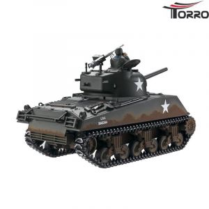 Радиоуправляемый танк Torro Sherman M4A3, ВВ-пушка, деревянная коробка RTR масштаб 1/16 2.4G - TR1112400760